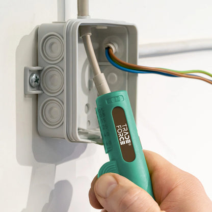 Quadro-Stripper Ø 8–13mm mit Abisolierfunktion 0,5–6 mm² und Hakenklinge, Bio-based