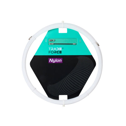 Einziehfeder Nylon 30m, Ø 4mm, weiß, ohne Abroller
