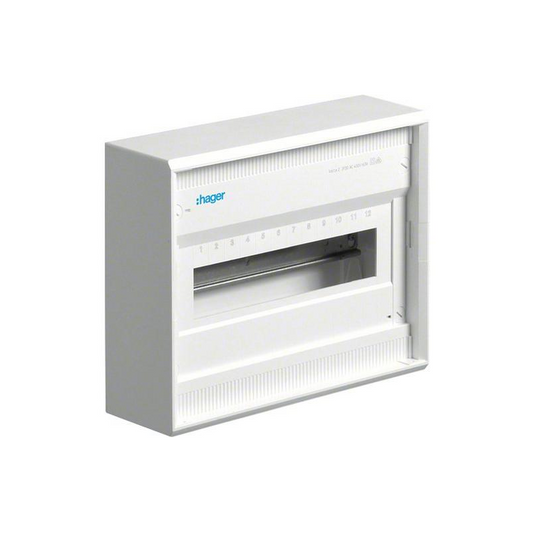 Hager AP-Kleinverteiler Volta 1-reihig, 1x12PLE, IP30 (VA12BN)