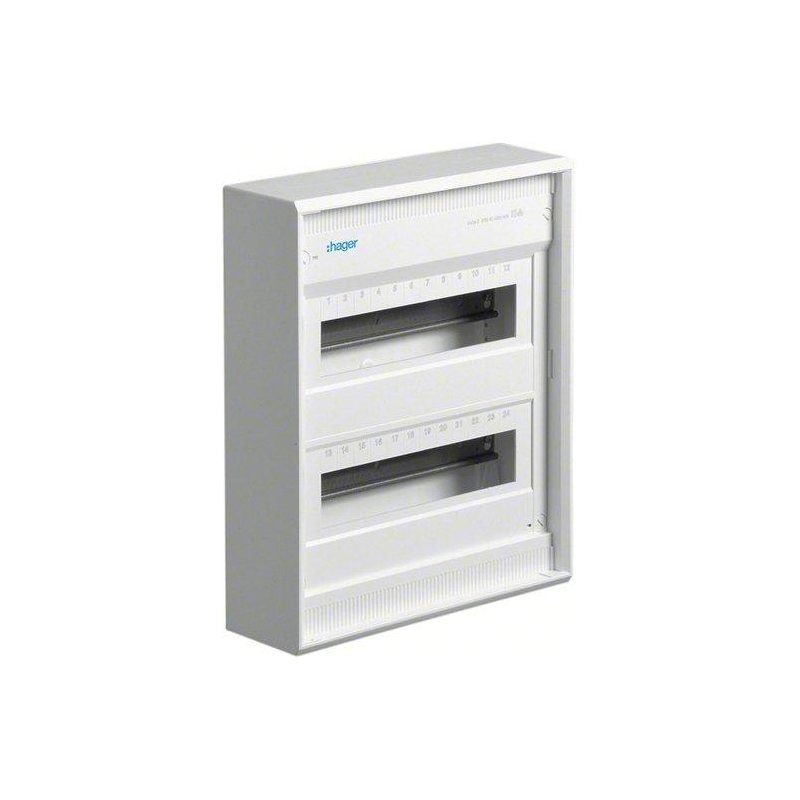 Hager AP-Kleinverteiler Volta 2-reihig, 2x12PLE, IP30 (VA24BN)