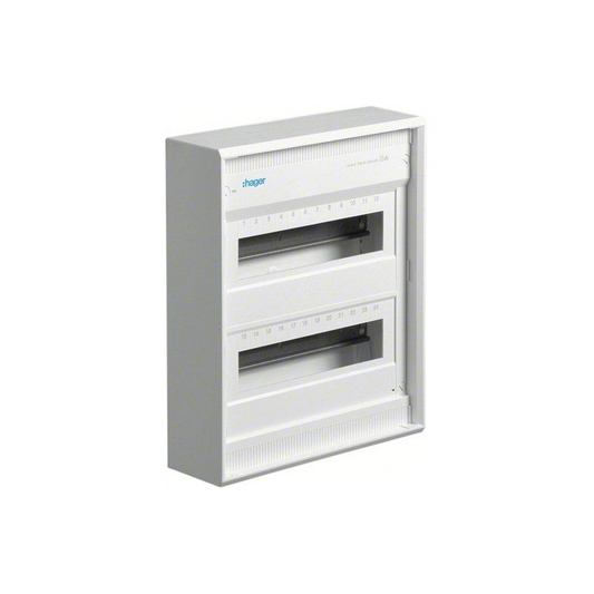 Hager AP-Kleinverteiler Volta 2-reihig, 2x12PLE, IP30 (VA24BN)