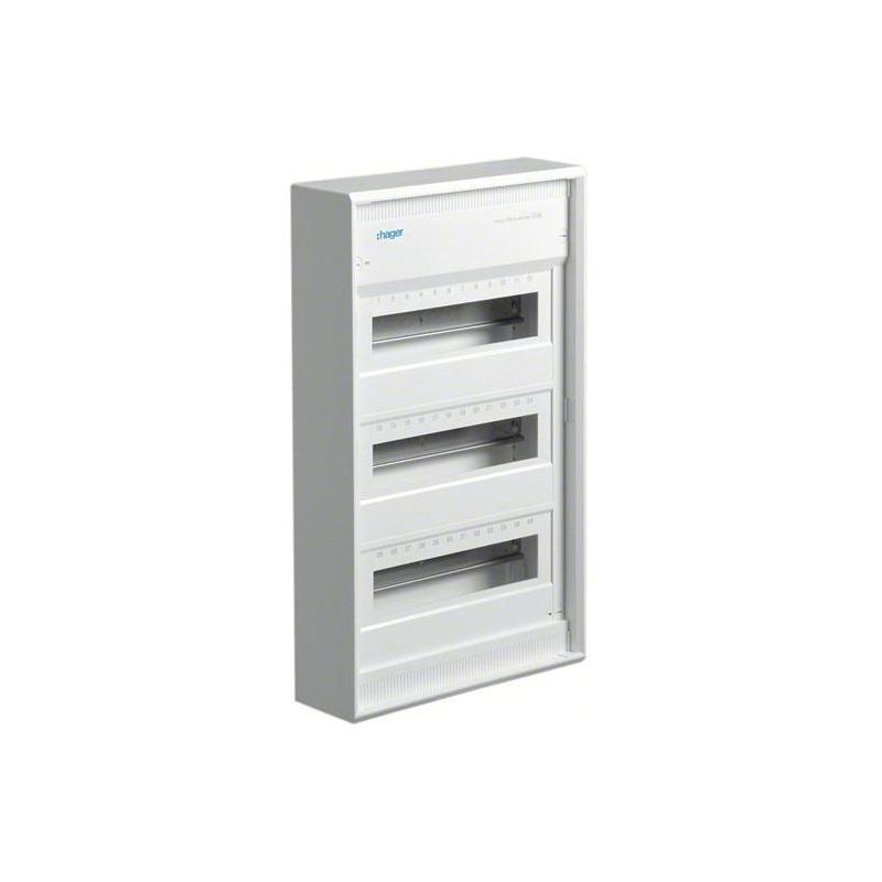 Hager AP-Kleinverteiler Volta 3-reihig, 3x12PLE, IP30 (VA36BN)