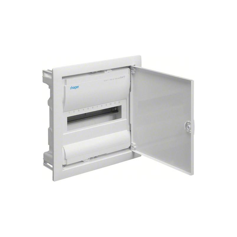 Hager Unterputz-Kleinverteiler 1-reihig 12 Module (VU12AT)