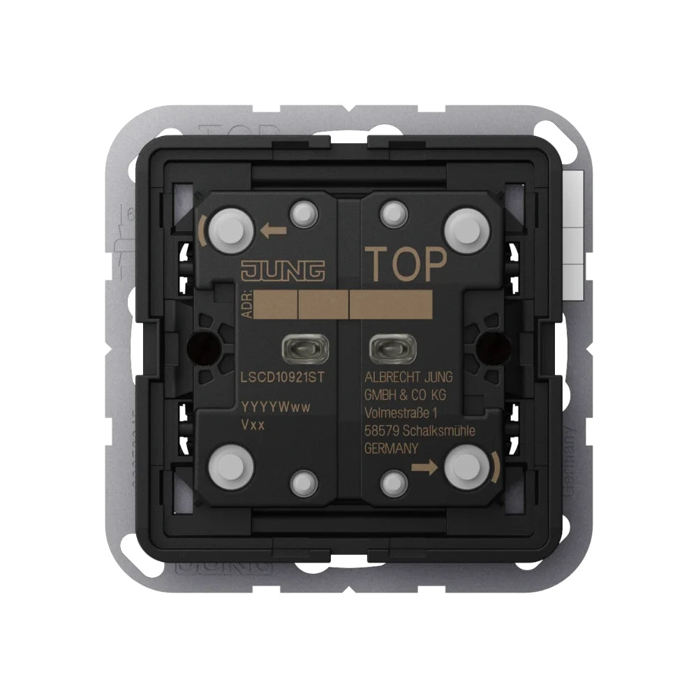 JUNG KNX Taster Universal 2-fach Secure für Serie CD/LS (ohne Wippe) - LSCD10921ST
