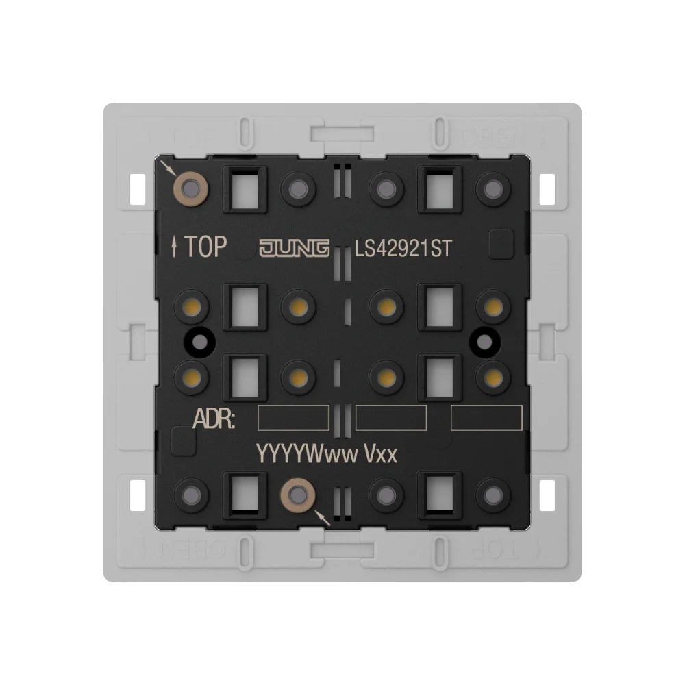 JUNG KNX Tastsensor-Modul F40 Universal 2-fach Secure Serie LS (ohne Tastensatz) - LS42921ST