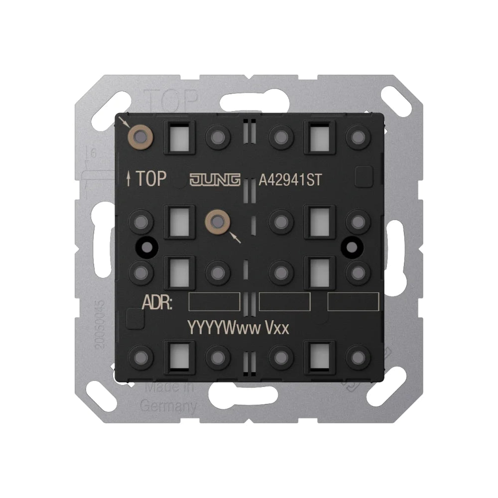 JUNG KNX Tastsensor-Modul F40 Universal 4-fach Secure Serie A (ohne Tastensatz) - A42941ST
