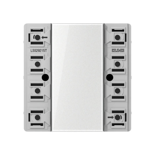 JUNG KNX Tastsensor-Modul F50 Universal 2-fach Secure Serie LS (ohne Tastensatz) - LS52921ST