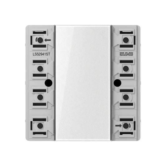 JUNG KNX Tastsensor-Modul F50 Universal 4-fach Secure Serie LS (ohne Tastensatz) - LS52941ST